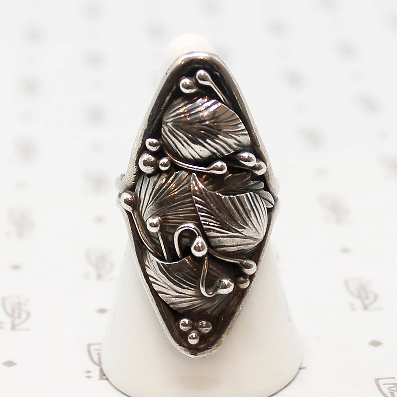 Luciano Chavez Sterling Leaf & Bud Ring