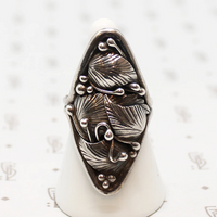 Luciano Chavez Sterling Leaf & Bud Ring