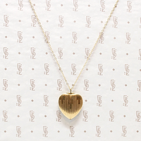 Retro Engraved Shiny Heart Locket