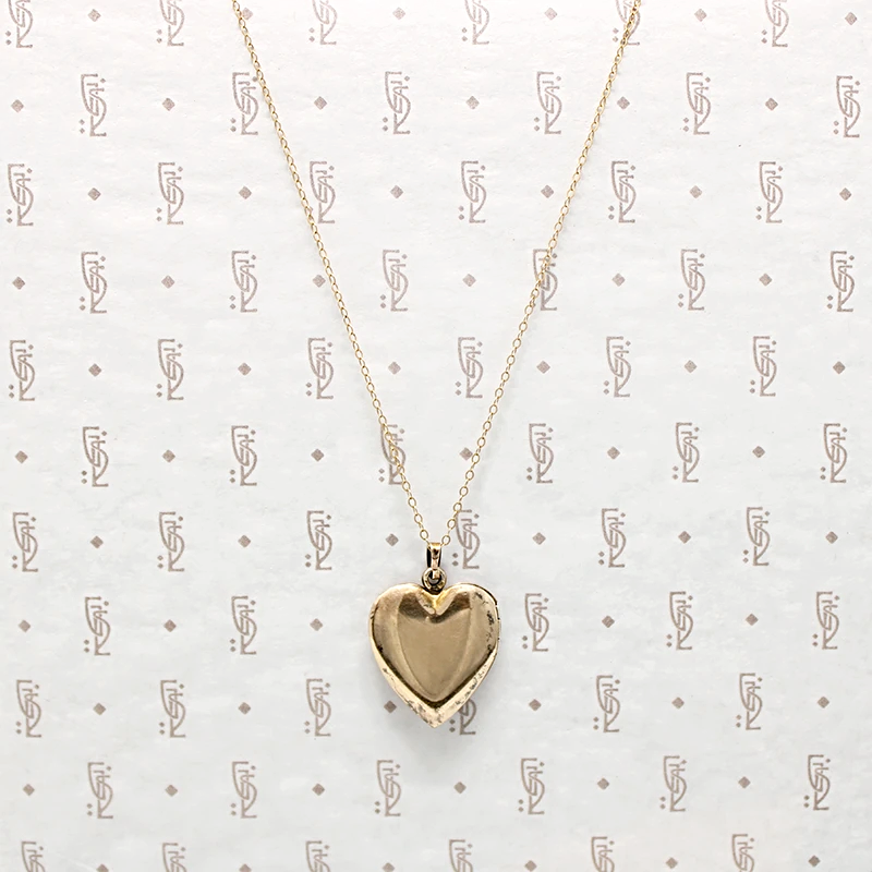Hearts & Flowers Vintage Gold Filled Locket