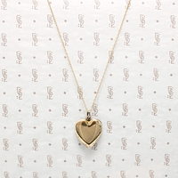 Hearts & Flowers Vintage Gold Filled Locket