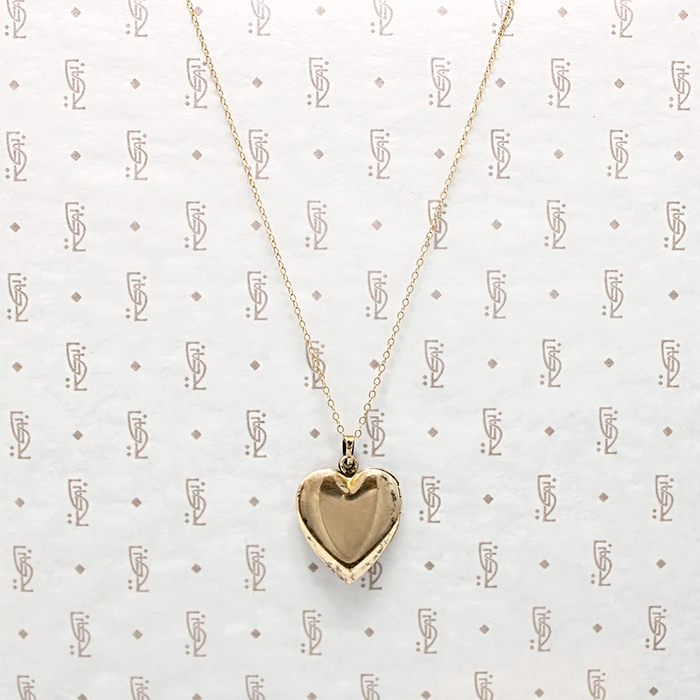Hearts & Flowers Vintage Gold Filled Locket