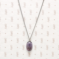 Siberian Amethyst Pendant in Sterling Silver