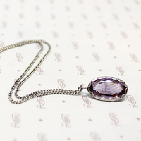 Siberian Amethyst Pendant in Sterling Silver