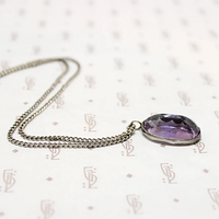 Siberian Amethyst Pendant in Sterling Silver