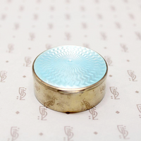 Jazz Age Silver & Guilloché Enamel Powder Box