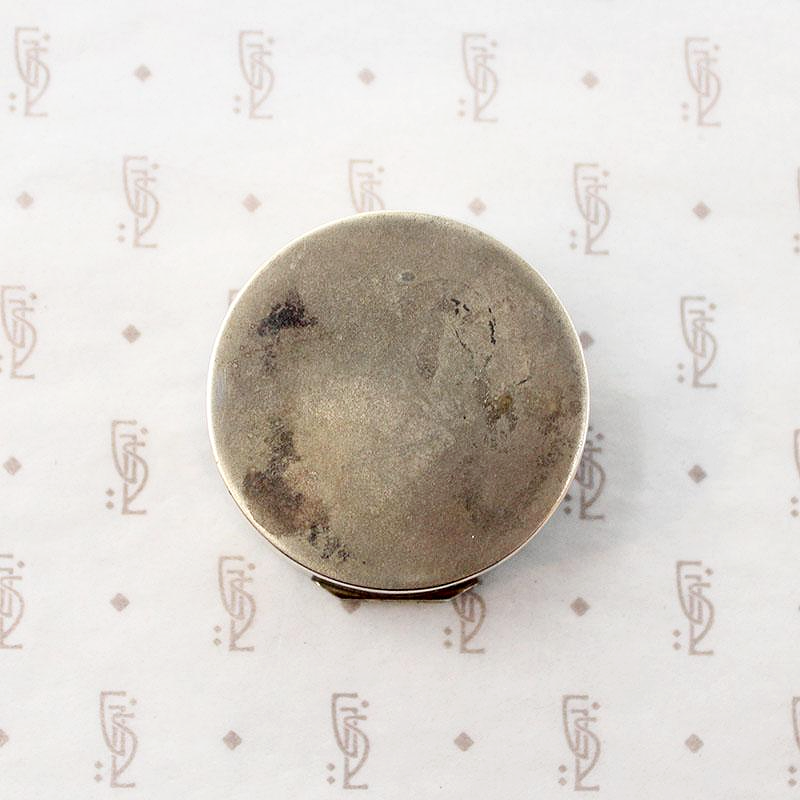 Jazz Age Silver & Guilloché Enamel Powder Box