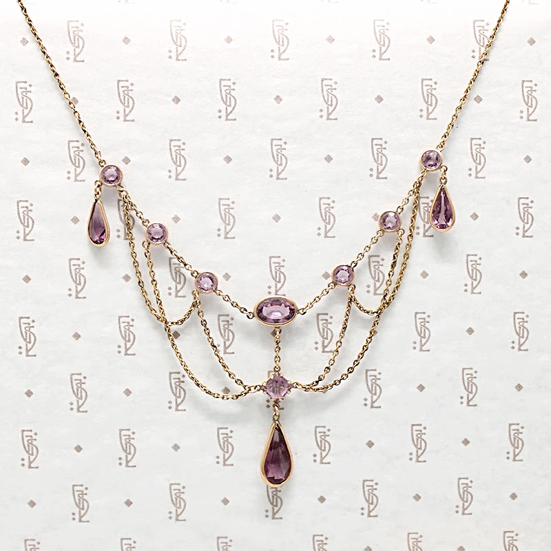 Dreamy Turn of the 19th Century Festoon Necklace