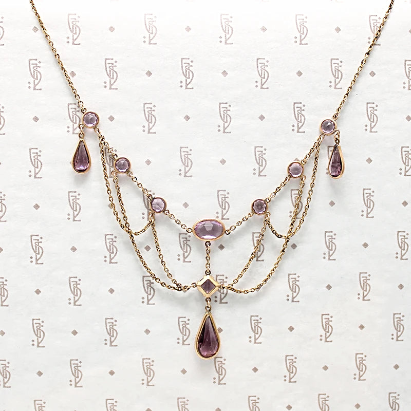 Dreamy Turn of the 19th Century Festoon Necklace