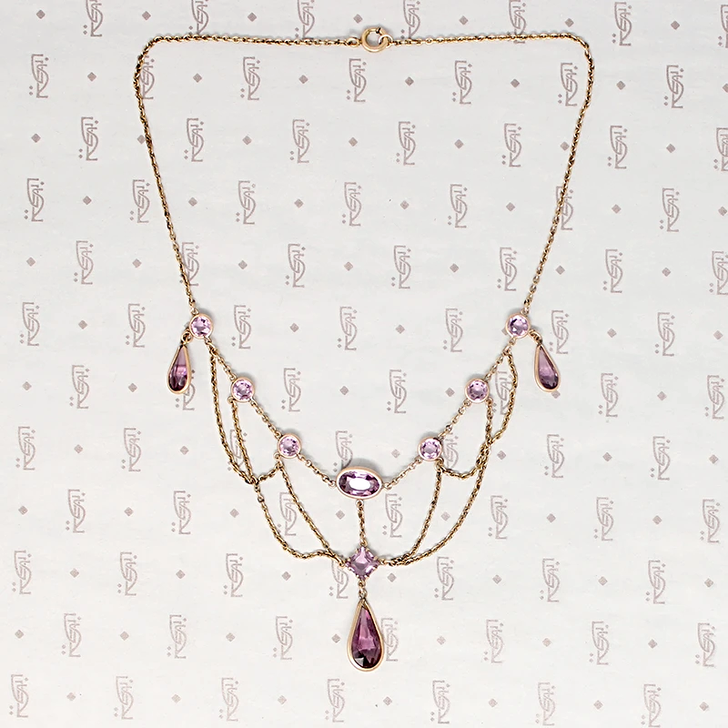 Dreamy Turn of the 19th Century Festoon Necklace