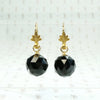 Darkly Romantic Victorian Onyx Ear Bobs
