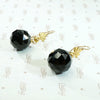 Darkly Romantic Victorian Onyx Ear Bobs