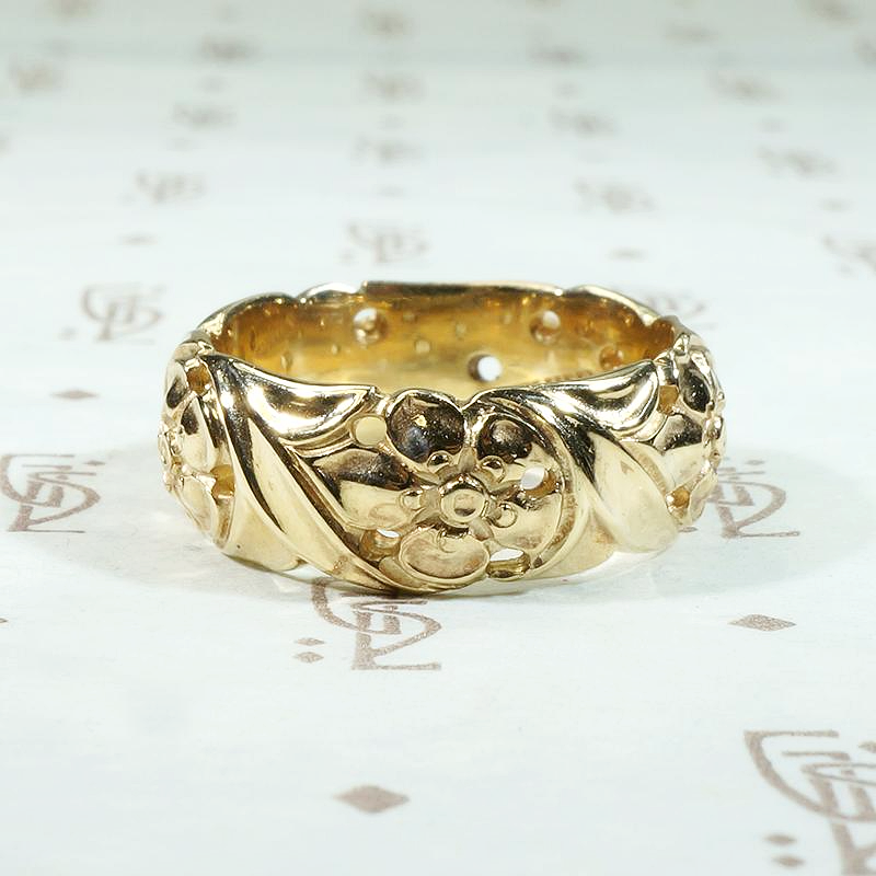 Sweetly Modeled Forget Me Not Band by Jabel
