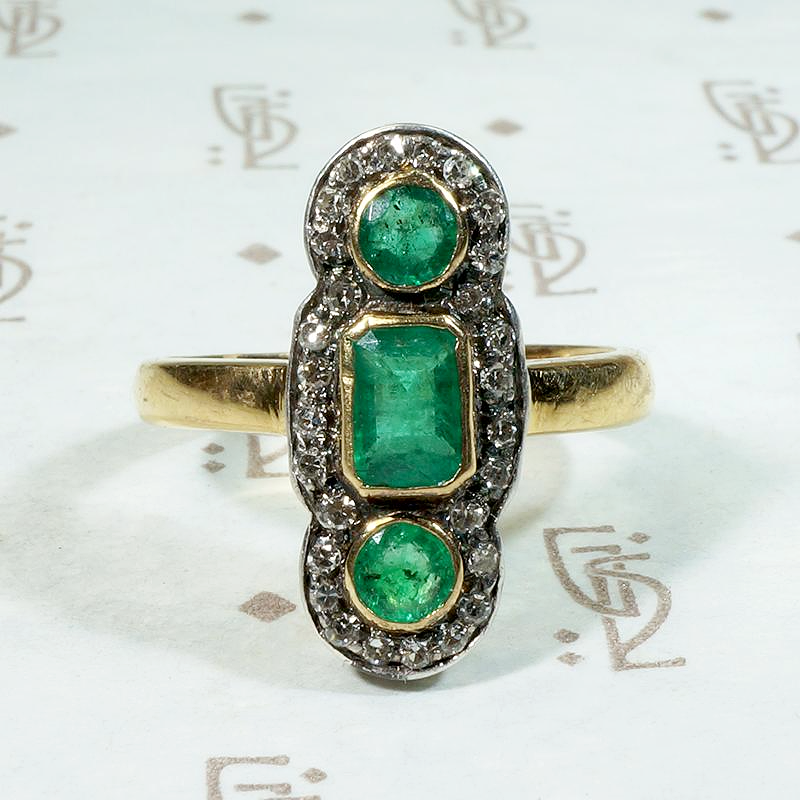 Fascinating Emerald & Diamond Ring with a Past