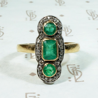 Fascinating Emerald & Diamond Ring with a Past