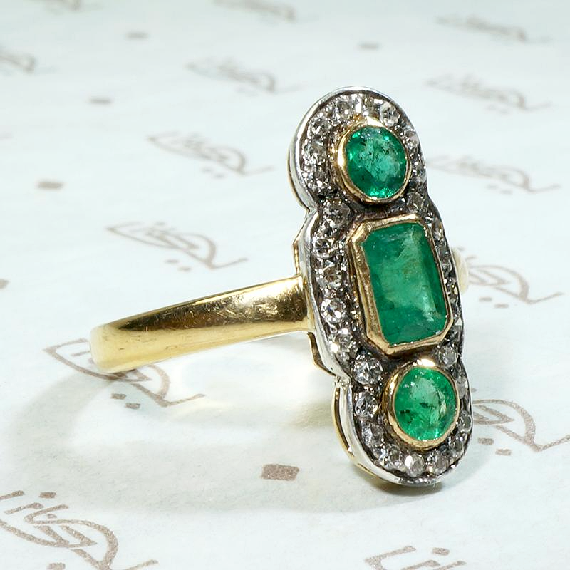 Fascinating Emerald & Diamond Ring with a Past
