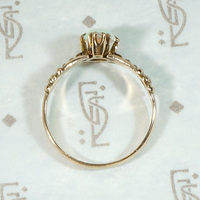 Classically Victorian Opal Ring with Diamond Accents
