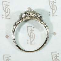 Highly Detailed Filigree Solitaire Diamond Engagement Ring