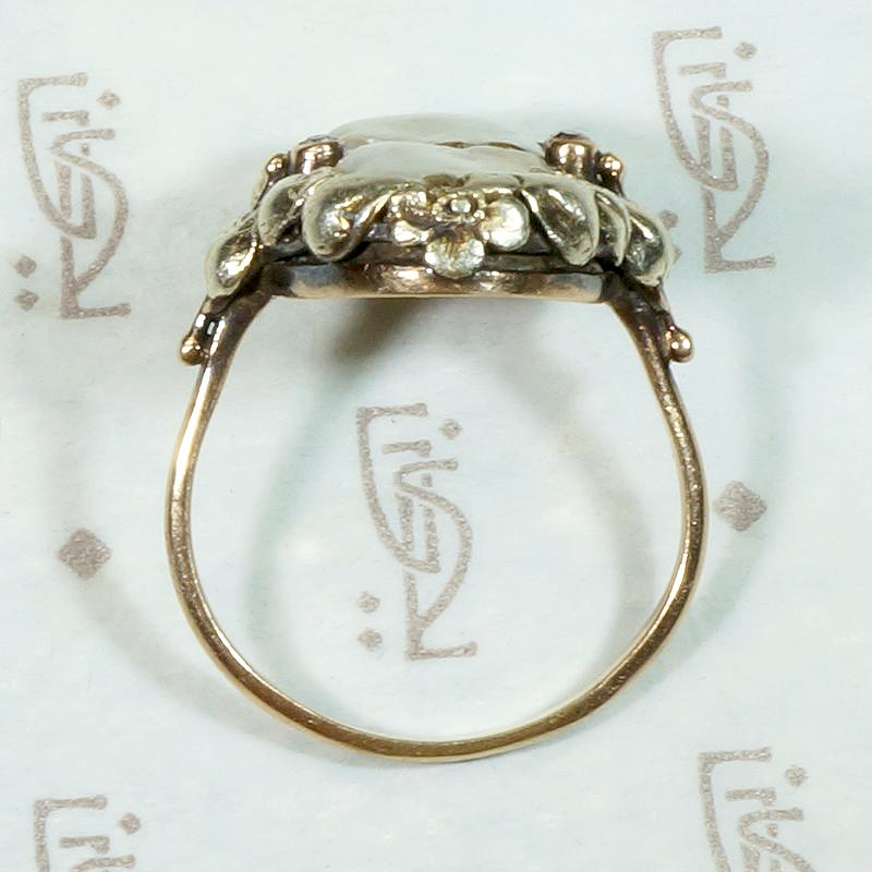 Voluptuous Dream Art Nouveau Baroque Pearl Ring