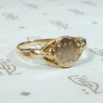 Whimsical Vintage Signet Ring with Bears