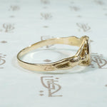 Whimsical Vintage Signet Ring with Bears