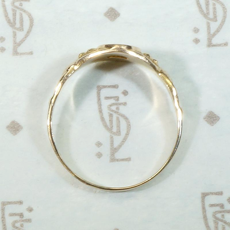 Whimsical Vintage Signet Ring with Bears
