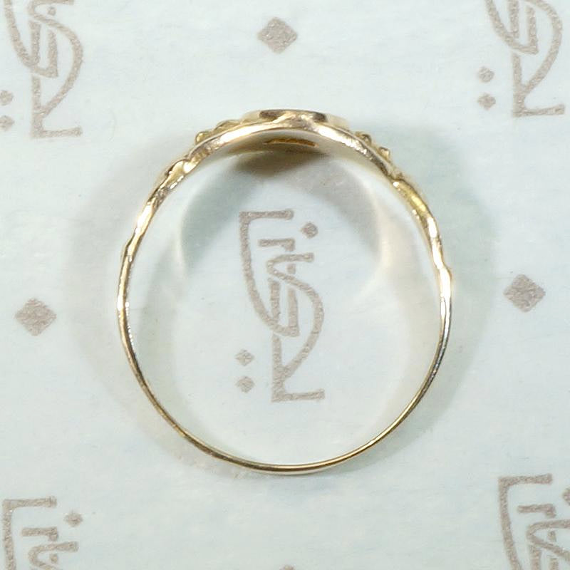 Whimsical Vintage Signet Ring with Bears
