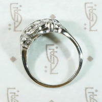 Dynamic White Gold Paisley Diamond Ring