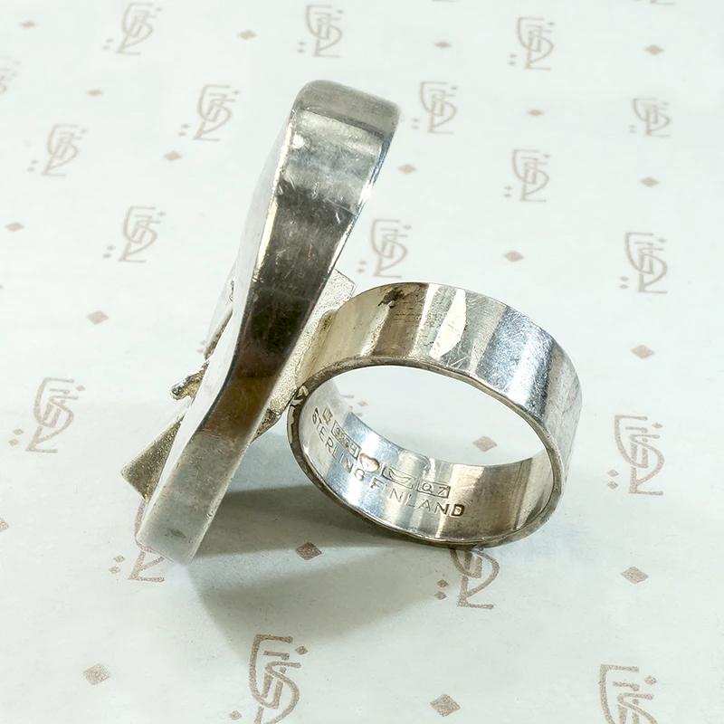 "At the Gate of Eternity" Modernist Ring by Weckström