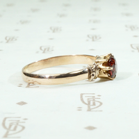 Victorian Garnet Solitaire Ring