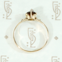 Victorian Garnet Solitaire Ring