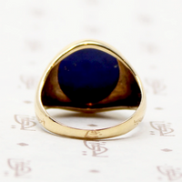 Timeless Gold & Lapis Signet Ring