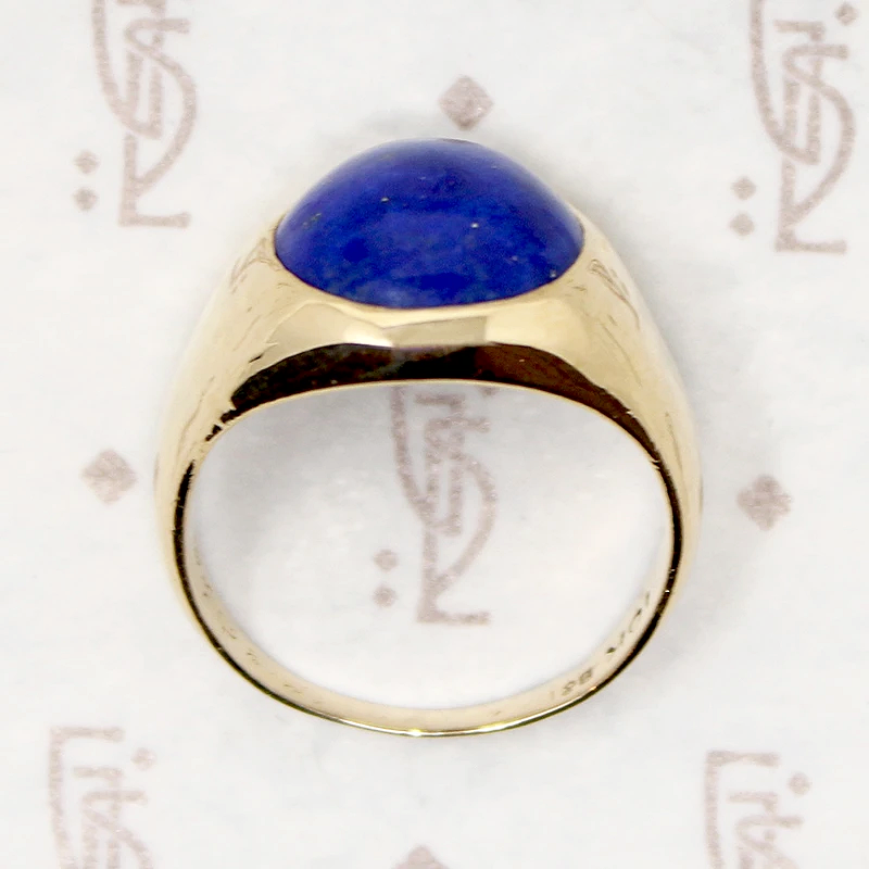 Timeless Gold & Lapis Signet Ring