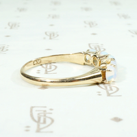Simply Elegant Edwardian Five Opal Band