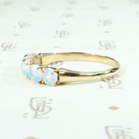 Simply Elegant Edwardian Five Opal Band