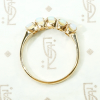 Simply Elegant Edwardian Five Opal Band