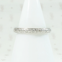 Platinum on 18k Forget Me Not Band Dated 1918