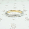 Platinum on 18k Forget Me Not Band Dated 1918