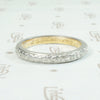 Platinum on 18k Forget Me Not Band Dated 1918