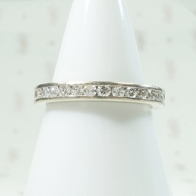 Mid Century Diamond Eternity Band Size 4.5