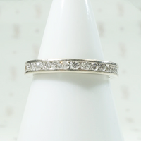 Mid Century Diamond Eternity Band Size 4.5
