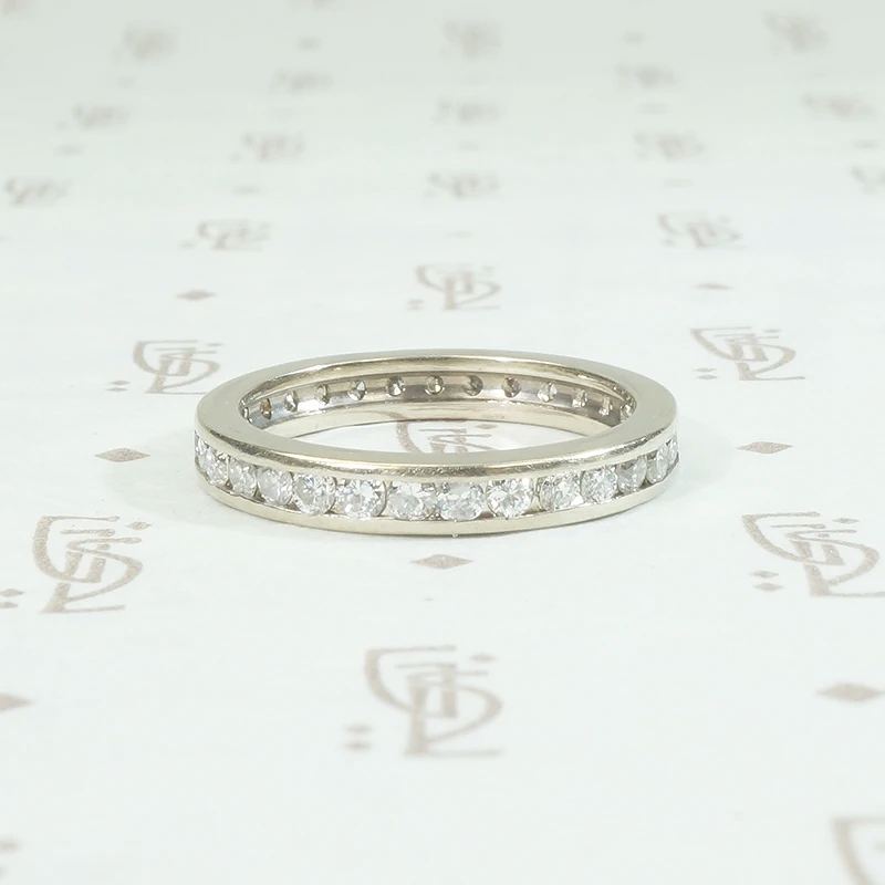 Mid Century Diamond Eternity Band Size 4.5