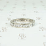Mid Century Diamond Eternity Band Size 4.5