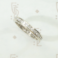 Mid Century Diamond Eternity Band Size 4.5