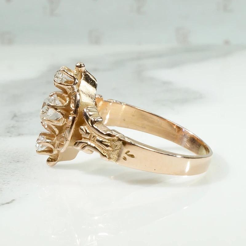 Grand Period Victorian Old Mine Diamond Ring
