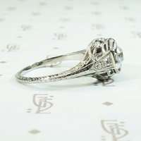 All the Deco Details Diamond Engagement Ring
