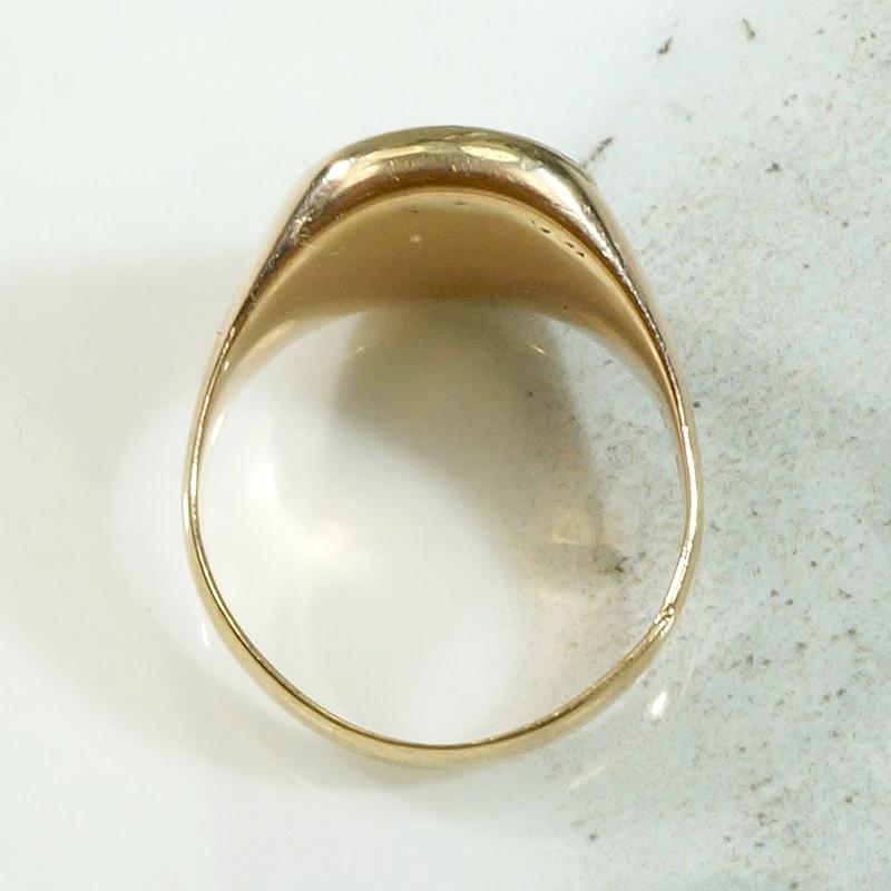 Buttery Edwardian Bloodstone & Gold Signet Ring