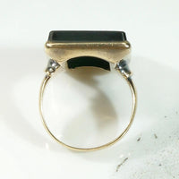 Soldier with Dacian Draco Onyx Intaglio Ring