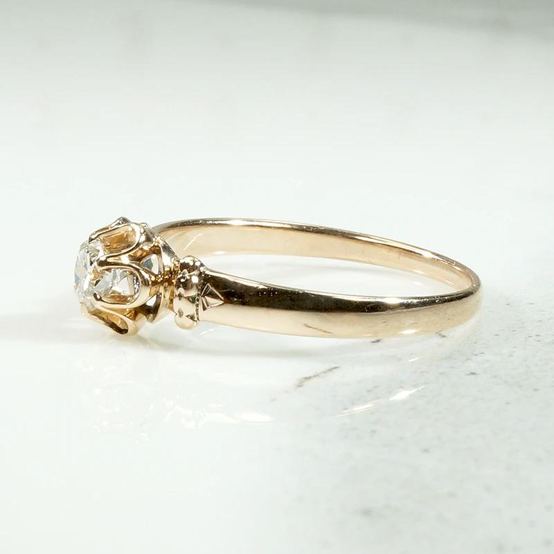 Charming Buttercup Set Diamond Engagement Ring