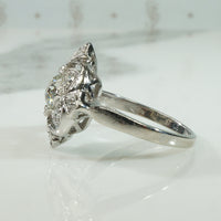 Beautiful Platinum Diamond Deco Ring